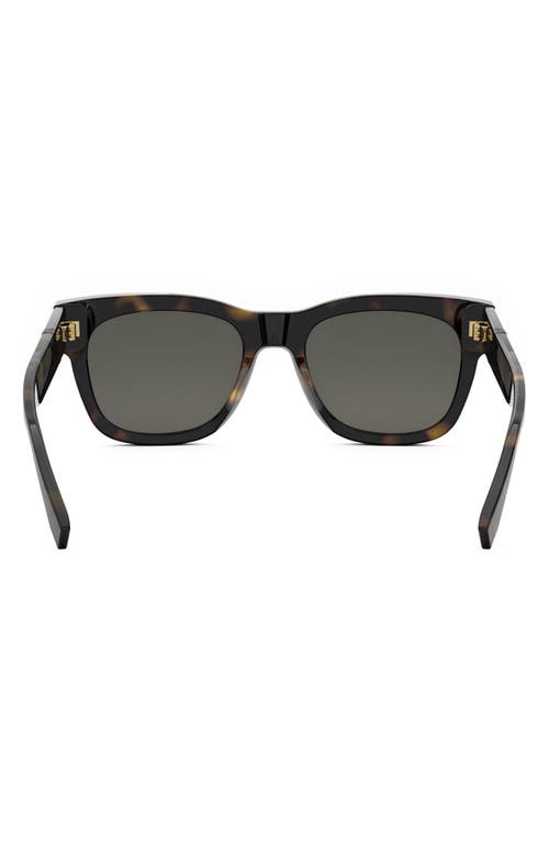 Fendi The Diagonal 51mm Square Sunglasses In Brown