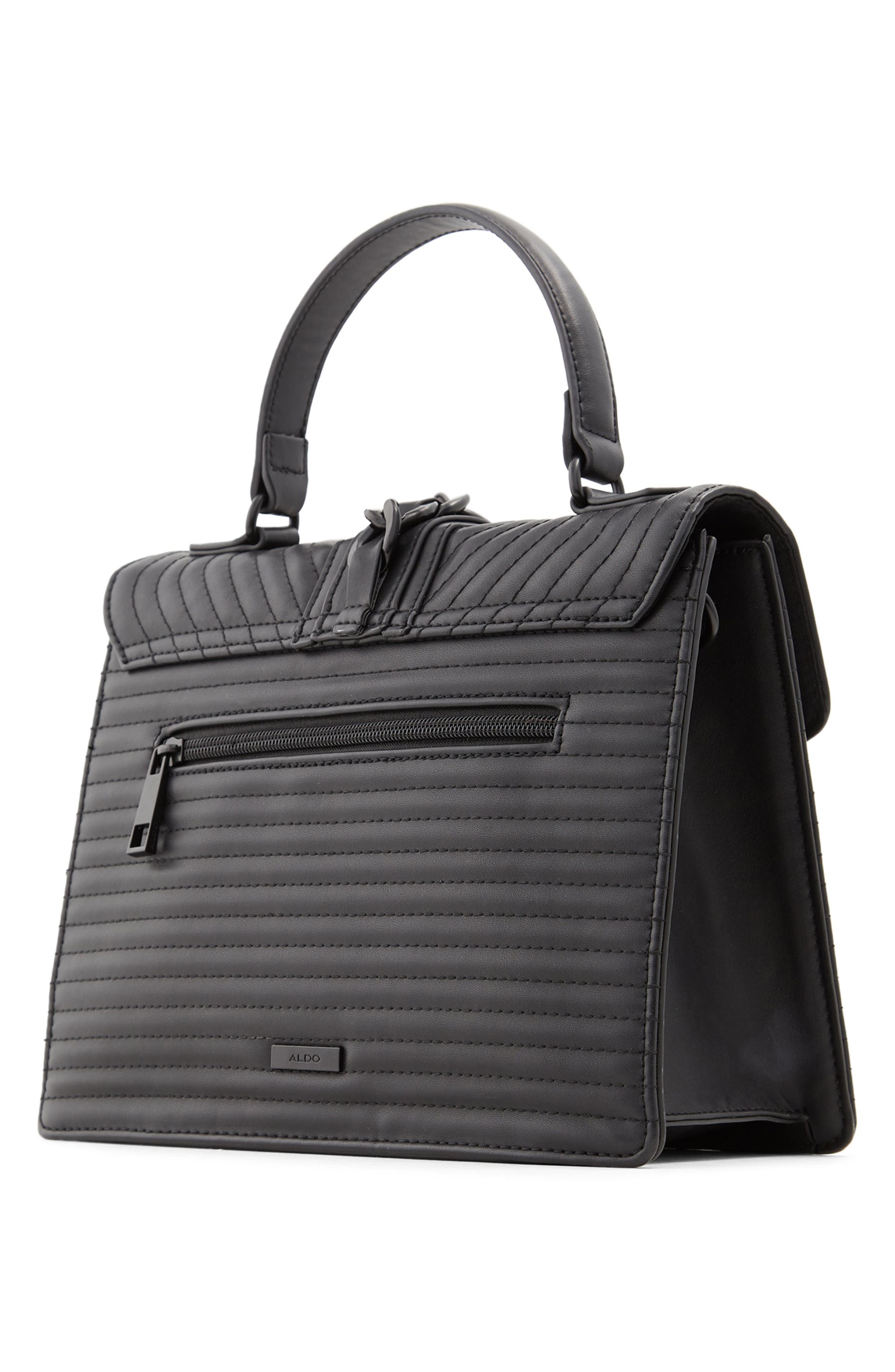 ALDO Jerilini Channel Quilted Satchel, Alternate, color, 
