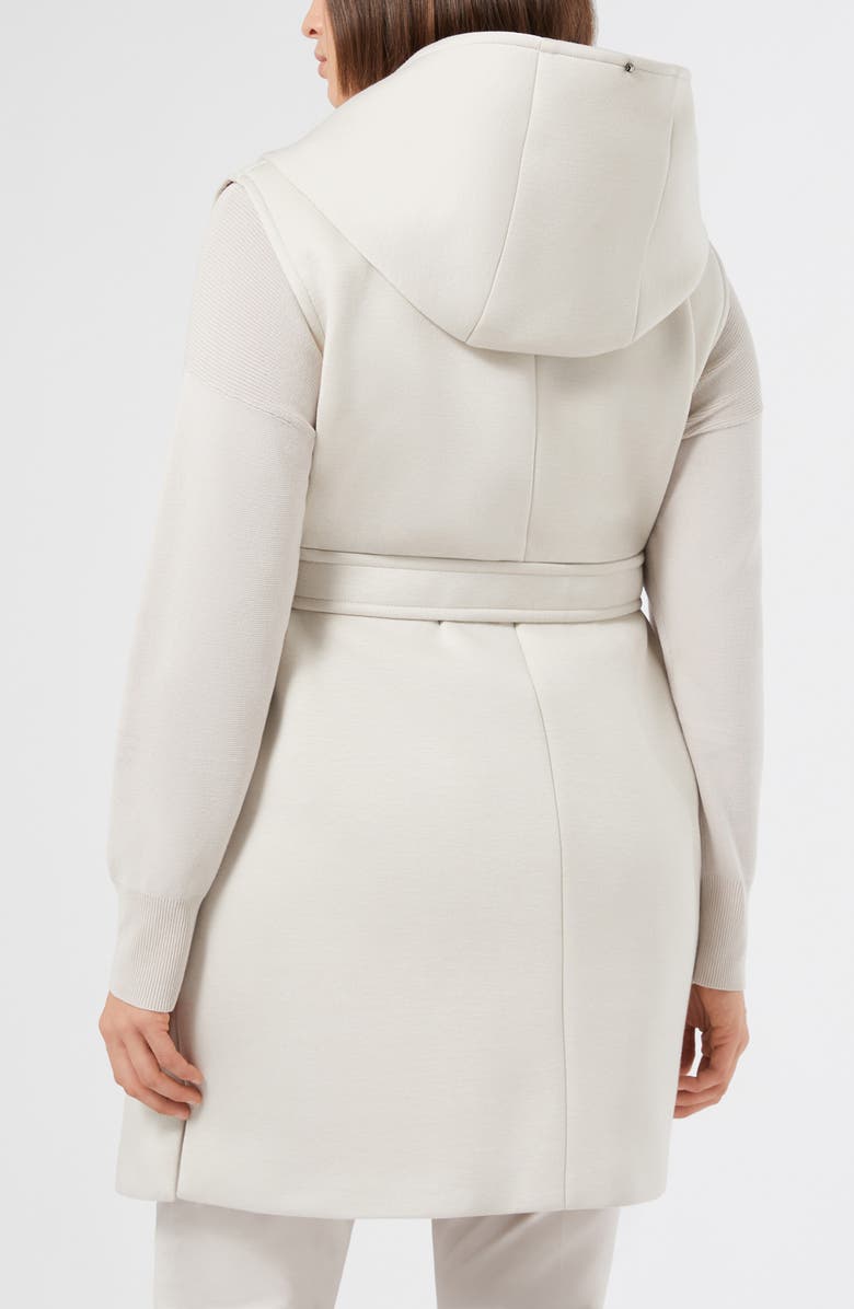 Marina Rinaldi Abbono Hooded Scuba Vest, Alternate, color, Ice