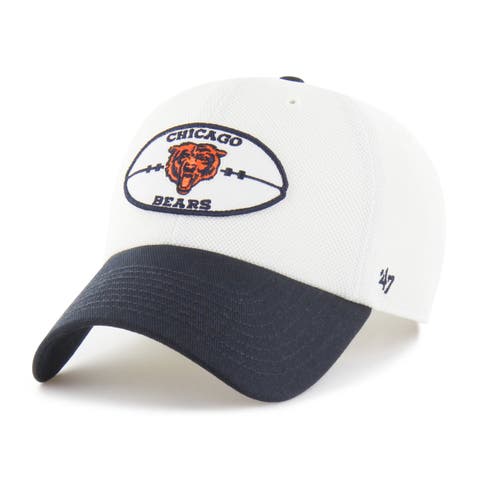 Men's '47 Cream/Navy Chicago Bears Pique Patch Clean Up Adjustable Hat
