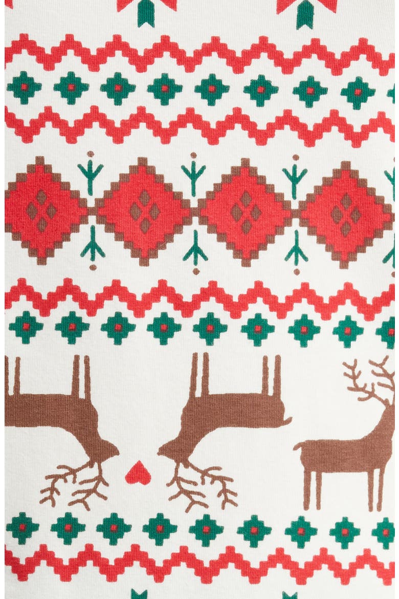 Matching Family Moments Print Tight Fit Pajamas, Alternate, color, IVORY EGRET FAIRISLE DREAM