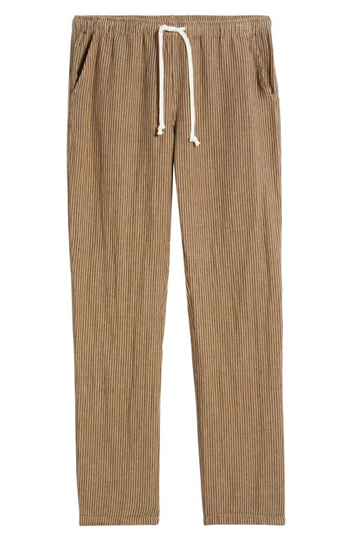 Alex Crane  Bo Linen Drawstring Pants In Overdye Chai