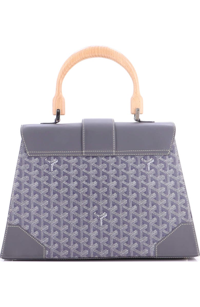 Pre-Owned Goyard Saigon Top Handle Bag Coated Canvas with Leather MM, Alternate, color,