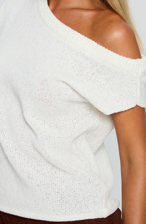Princess Polly Ashfield One-shoulder Sweater In White