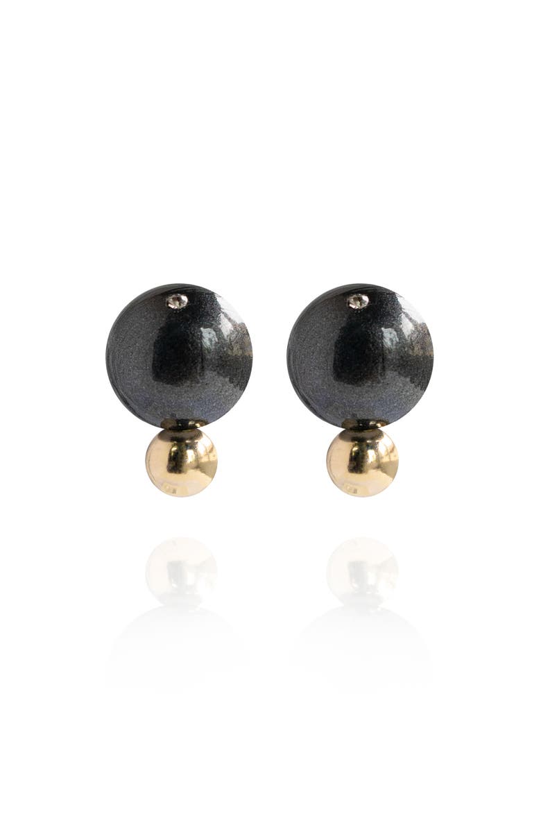 Saulė Label Lumi Earrings, Main, color, Phantom Black