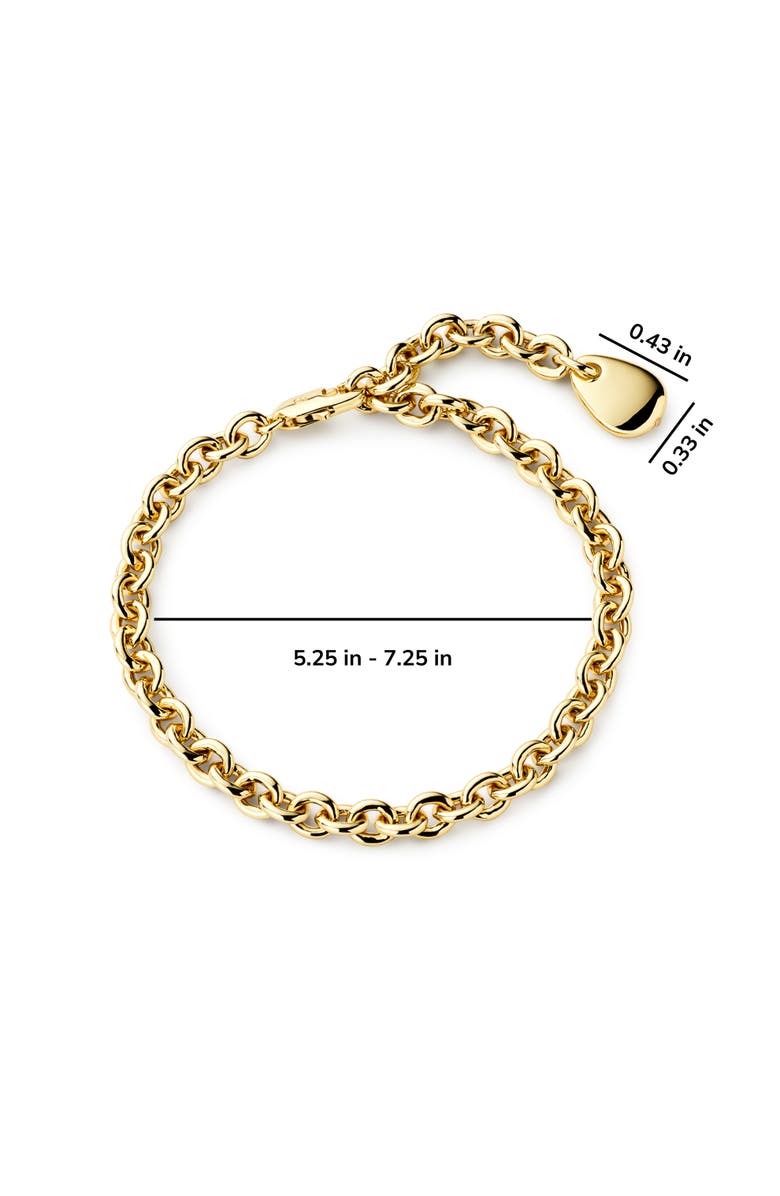 Ana Luisa Gold Charm Bracelet - Pebble Charm Bracelet, Alternate, color, Gold
