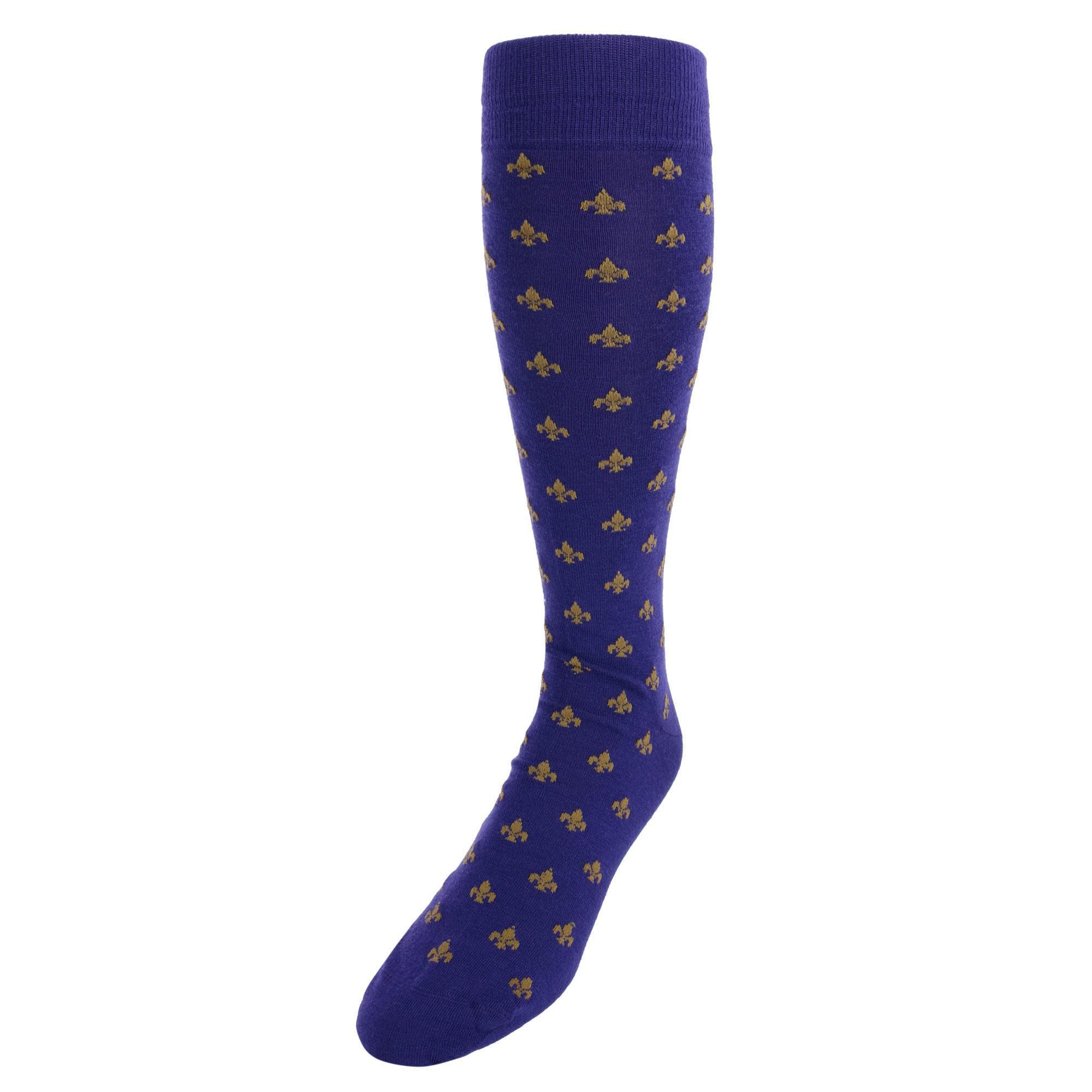 Purple and Gold Fleur di Lis