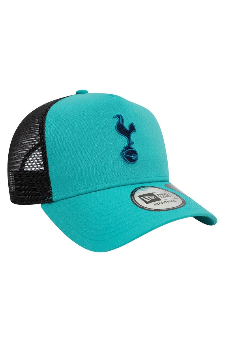 New Era Men's New Era Turquoise Tottenham Hotspur Trucker Adjustable Hat, Alternate, color, Turquoise