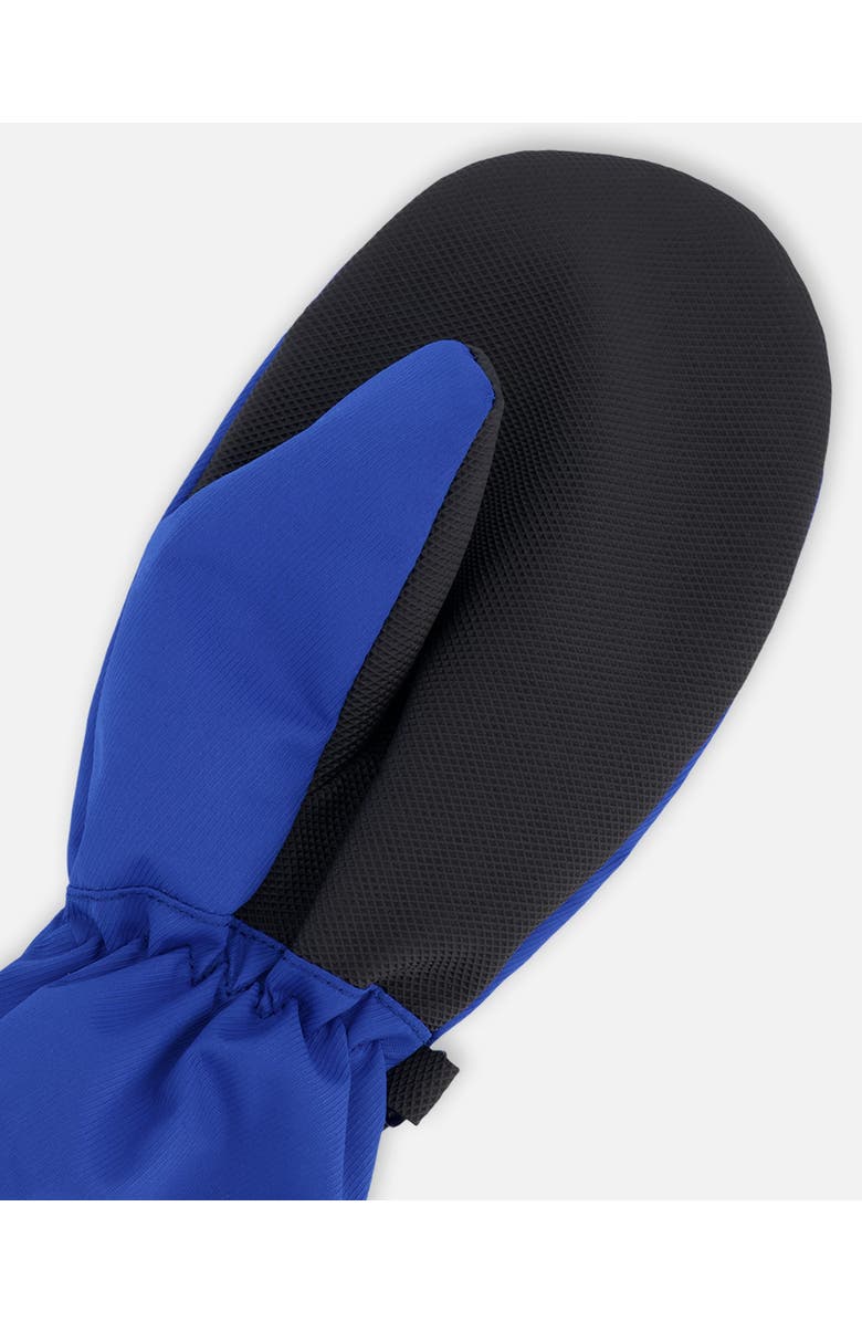 Deux par Deux Boy Mid-Season Mittens in Recycled Polyester, Alternate, color, Royal Blue