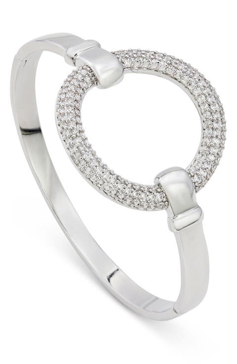Pavé Circle Hinge Bangle