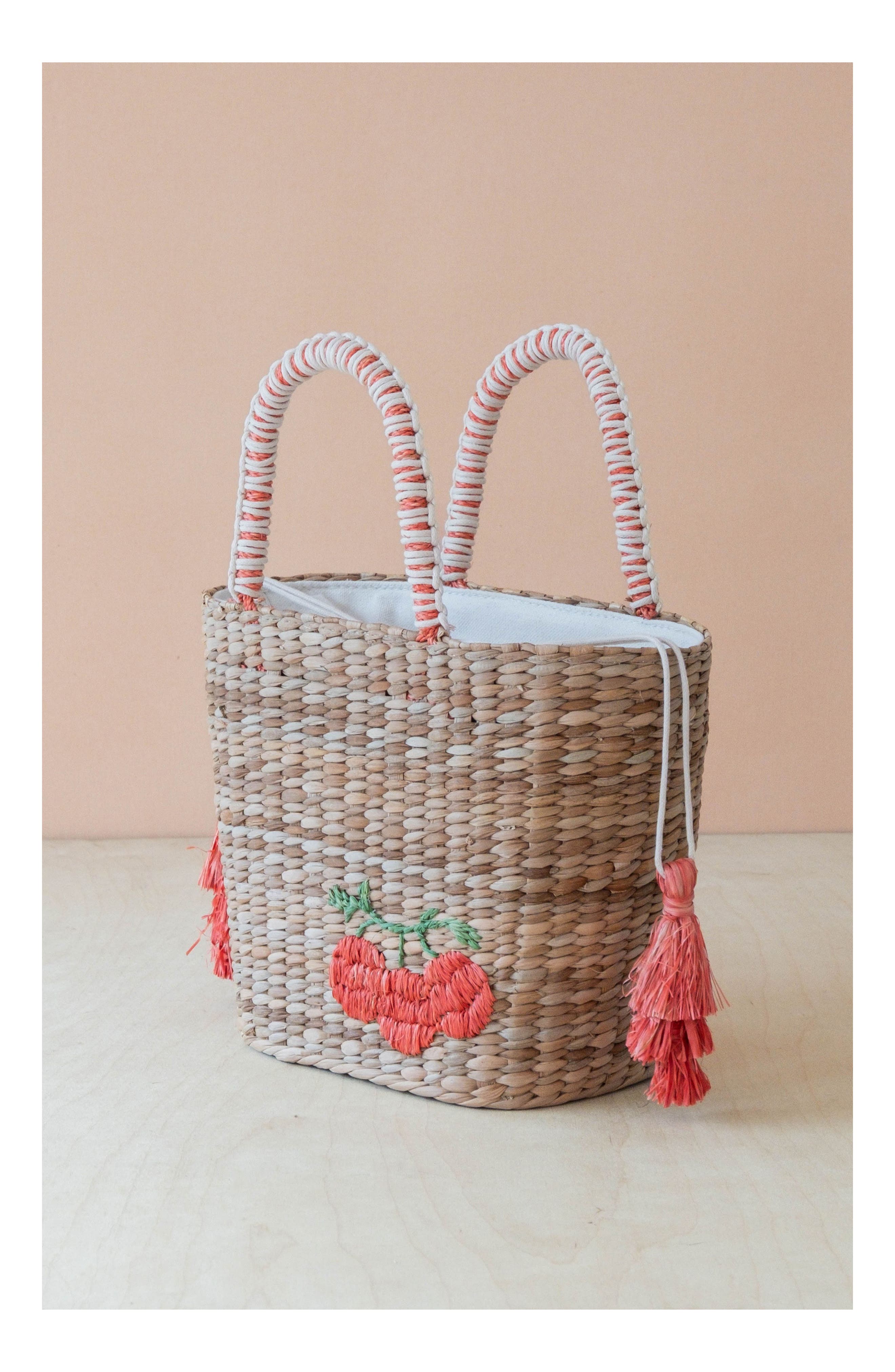 LIKHA Tomato Embroidered Tote Bag, Alternate, color, 