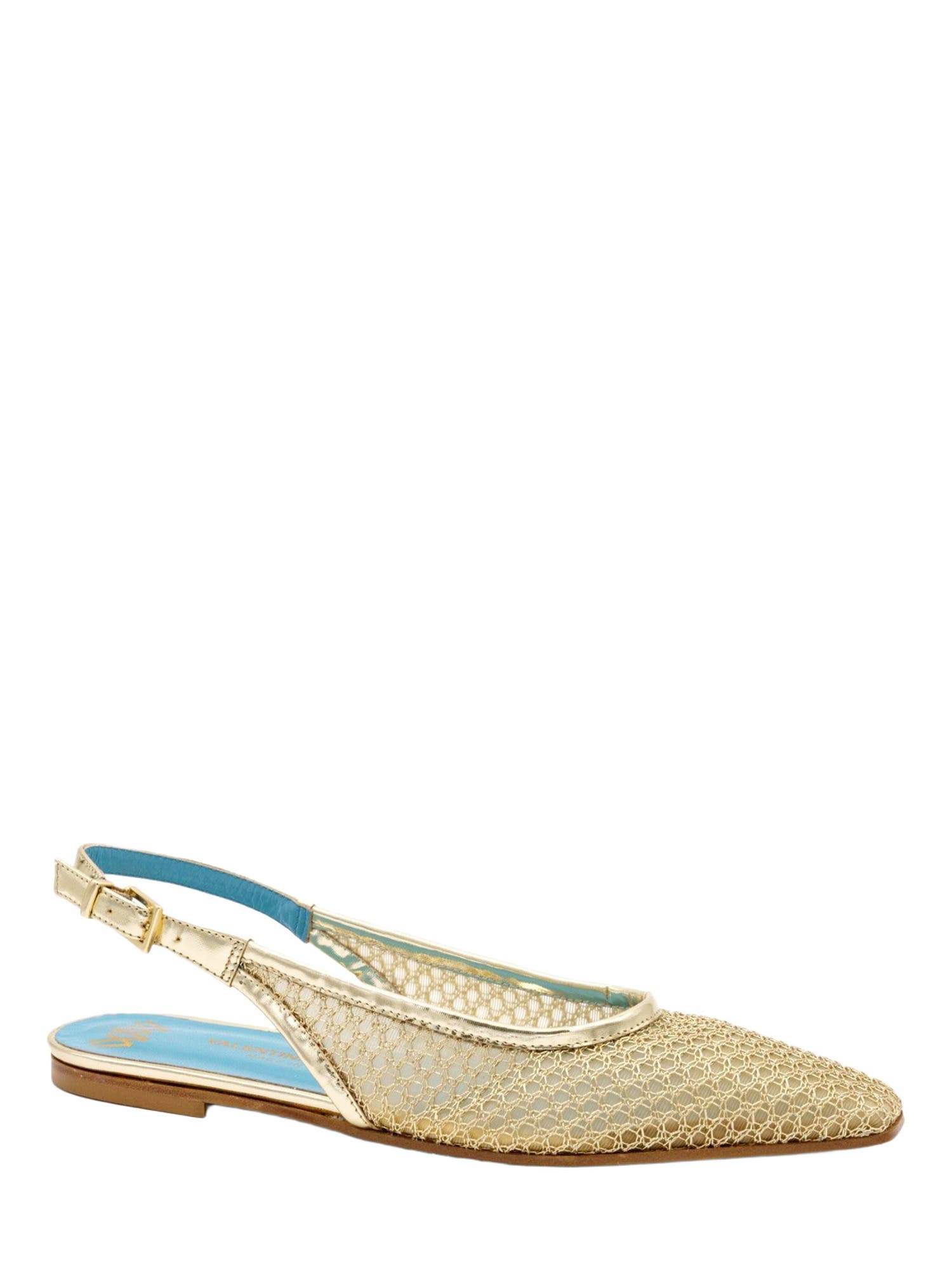 Valentina Rangoni Giulia Sling Back Flat, Main, color, Gold