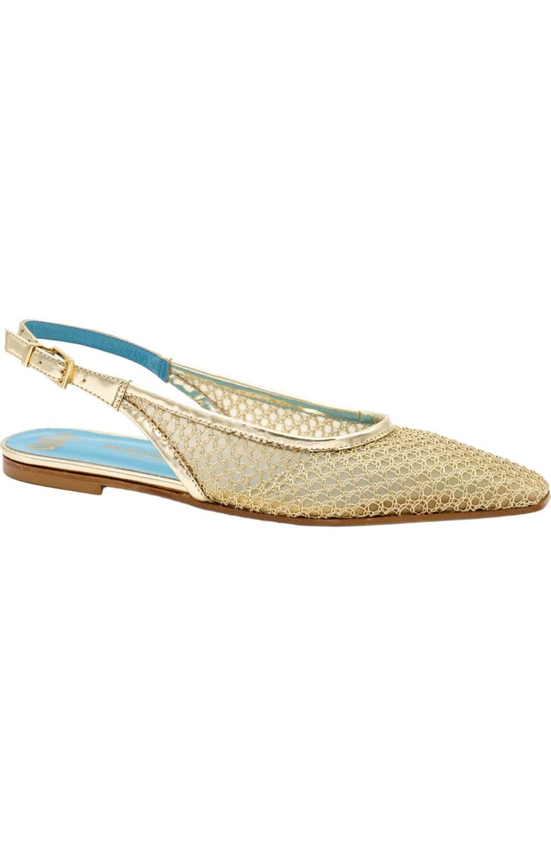 Valentina Rangoni Giulia Sling Back Flat, Main, color, Gold