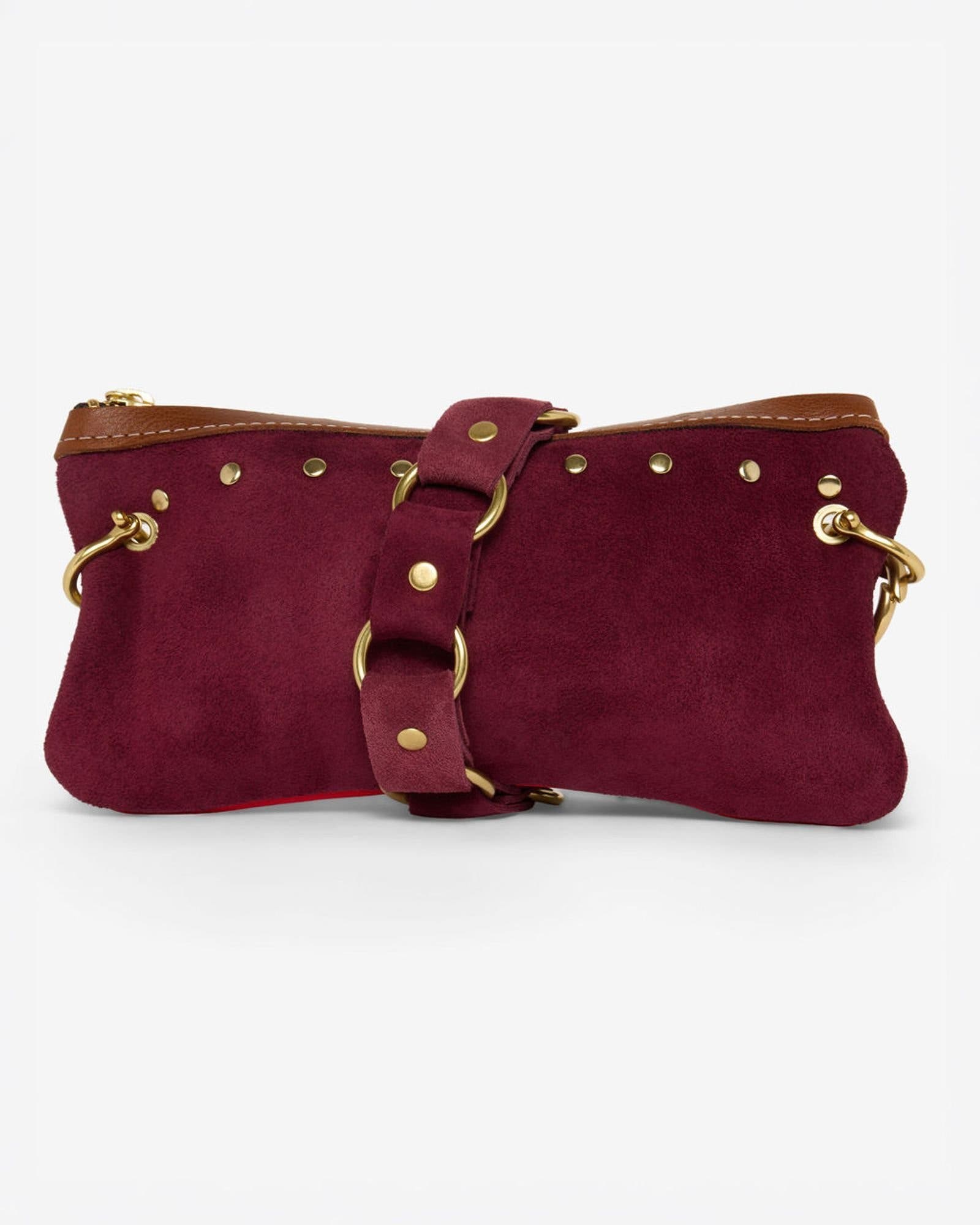 Alice Suede Mini, Main, color, Burgundy