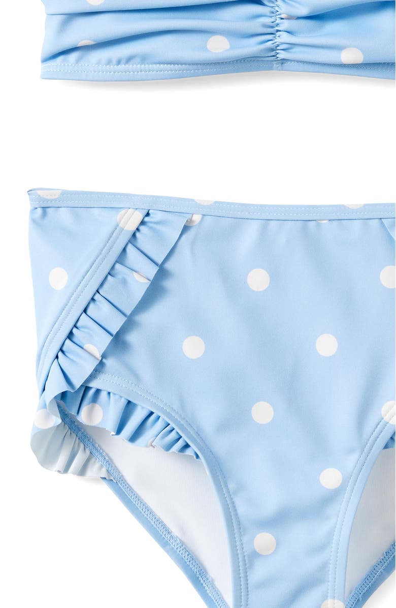 Cotton On Kids Kid's Claire Frill Bikini, Alternate, color, Dawn Blue Vanilla Spot