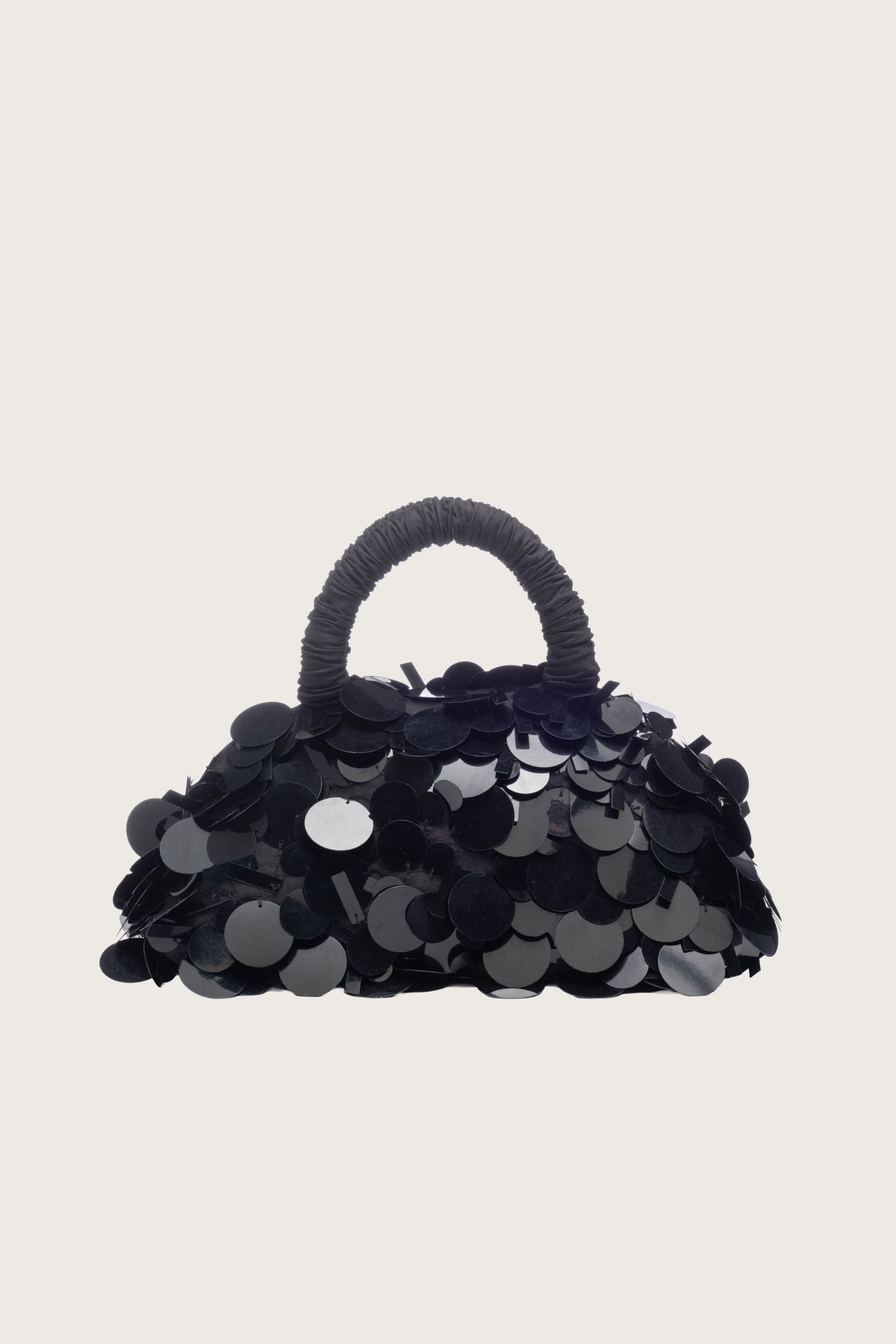 Merlette Lune Mini Sequin Bag, Main, color, Black