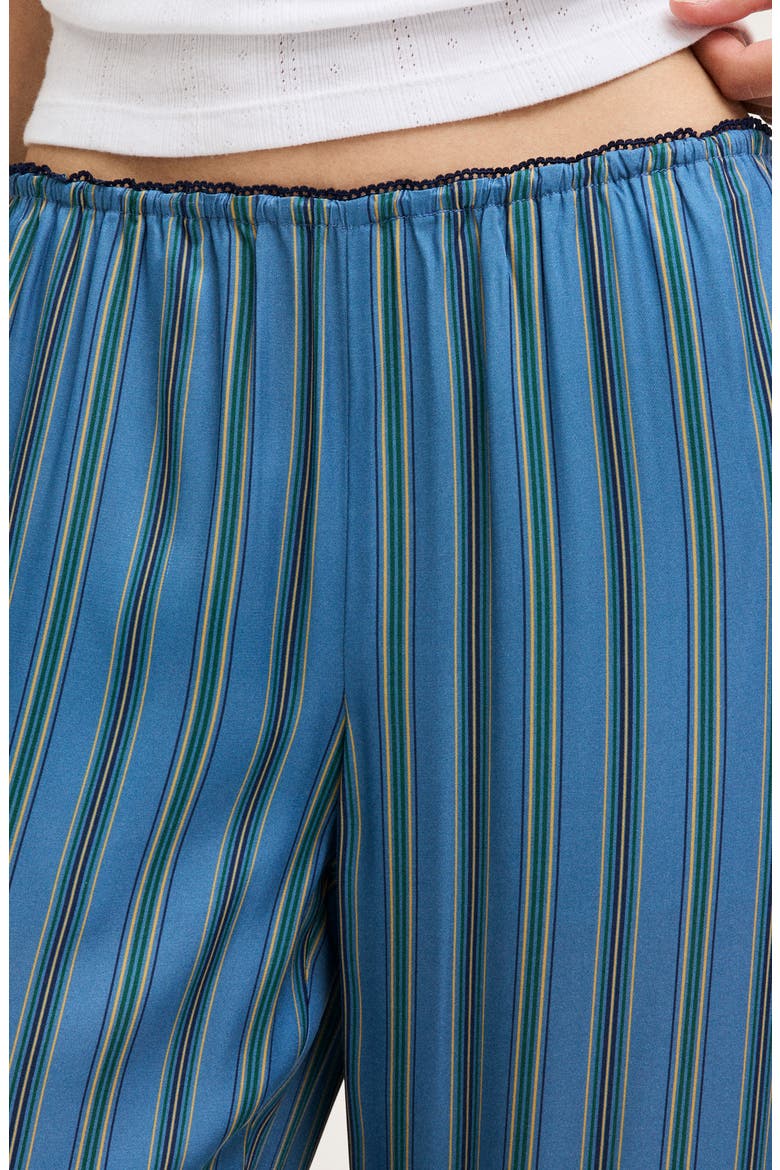 The Devon Pull-On Relaxed Straight Leg Pants, Alternate, color, PORT BLUE STRIPE