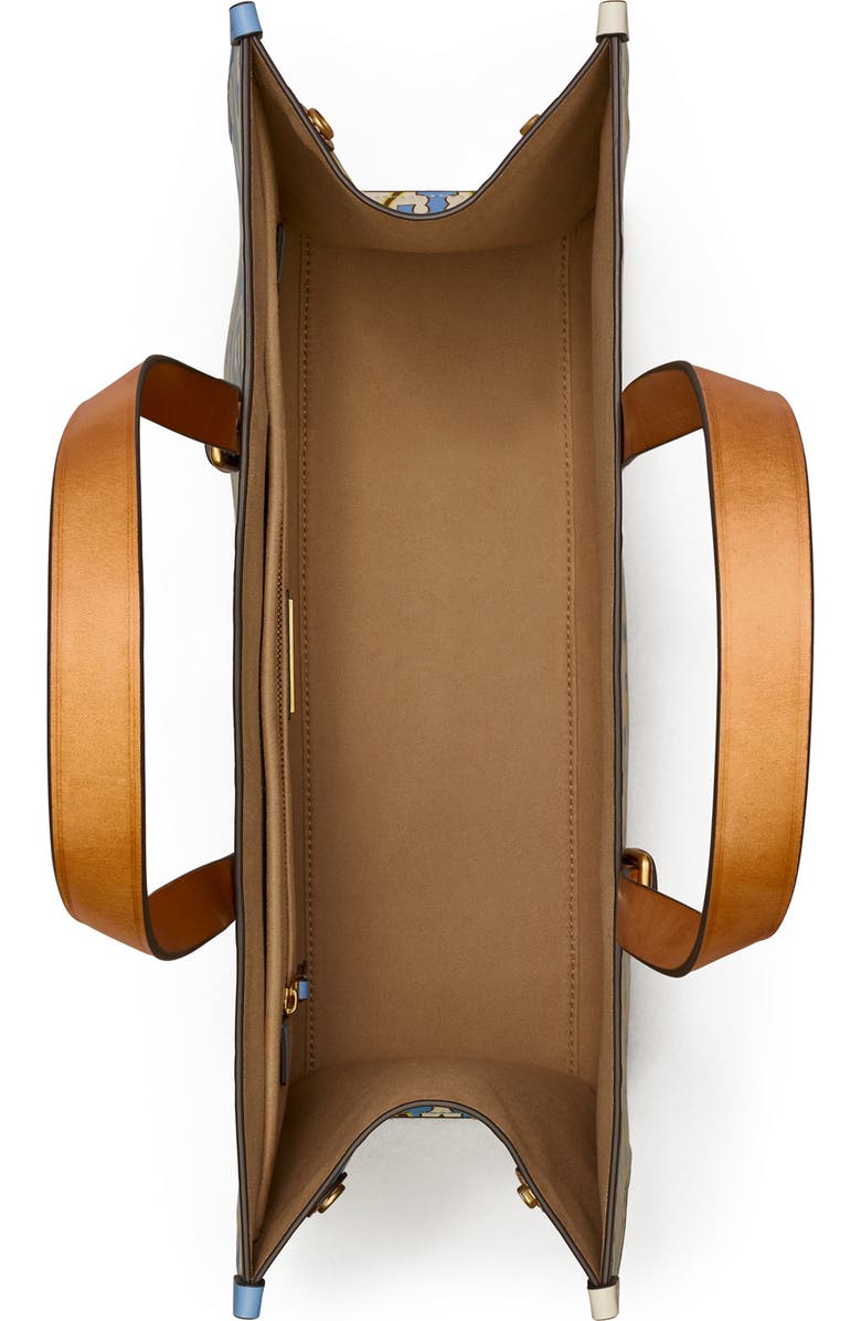 Tory Burch T Monogram Contrast Embossed Tote, Alternate, color,