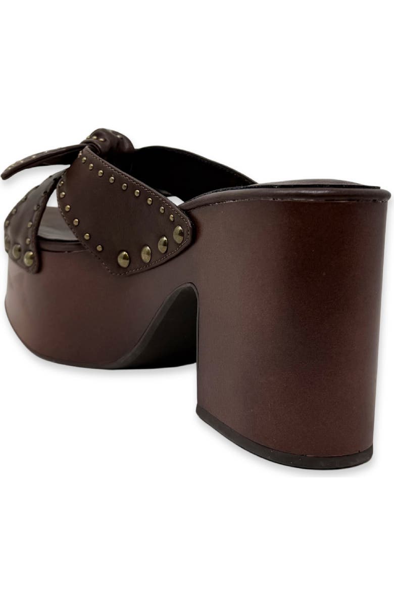 SHUSHOP Eliza Platform Slide Sandal, Alternate, color, Brown
