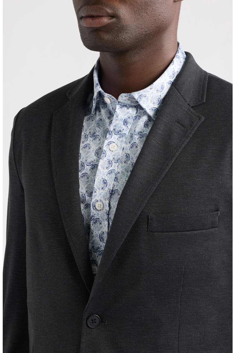 XC Flex Pinnacle Knit Spot Coat, Alternate, color, BLACK MINI GRID