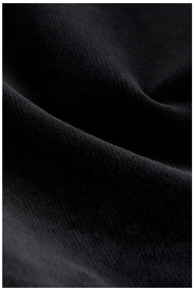 Wrap Front Corduroy Miniskirt, Alternate, color, BLACK