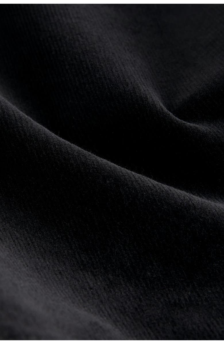 NEXT Wrap Front Corduroy Miniskirt, Alternate, color, Black