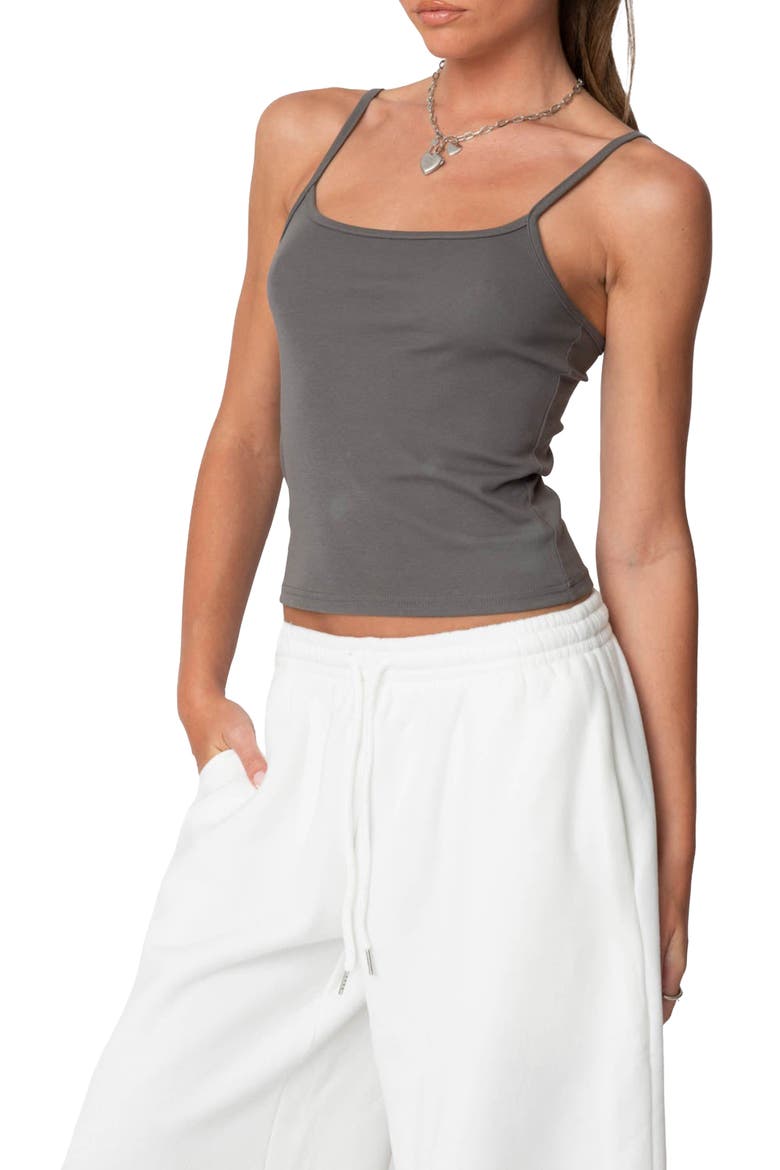 Deanna Cotton Tank, Alternate, color, GRAY