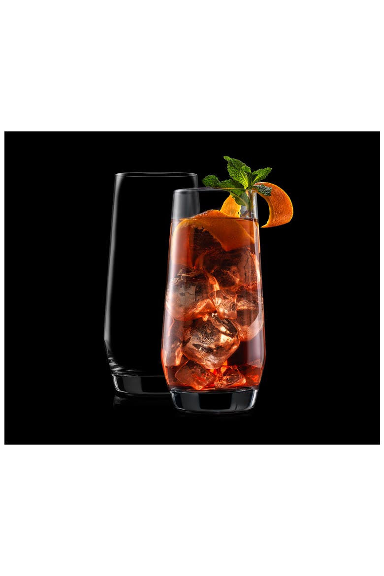 Gwen Crystal Highball Drinking Glass - Set of 4, Alternate, color, NO COLOR