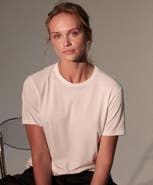 Majestic Filatures Lyocell Cotton Short Sleeve Semi Relaxed Crewneck T-Shirt