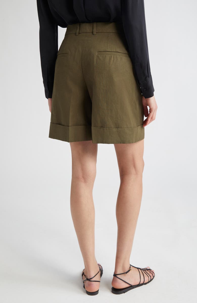Jil Sander Linen Straight Leg Shorts, Alternate, color,