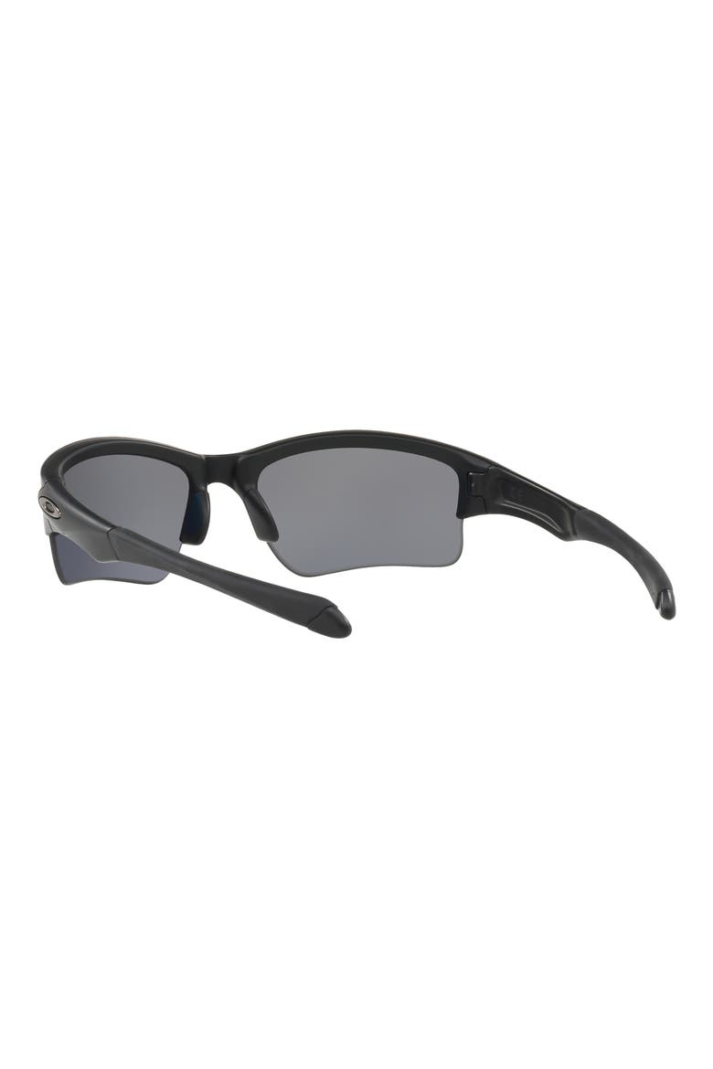Quarter Jacket 61mm Polarized Rectangular Sunglasses, Alternate, color, BLACK