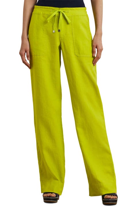 Wide Leg Linen Pants