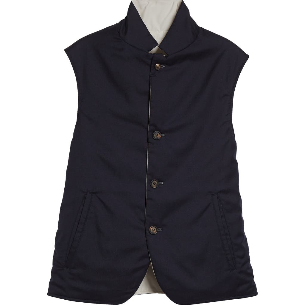 Eleventy Reversible Technical Vest In Black