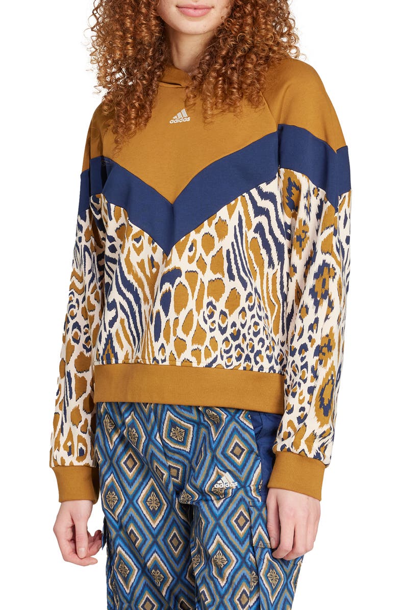 ADIDAS X FARM RIO Farm Cotton & Recycled Polyester Hoodie, Main, color,