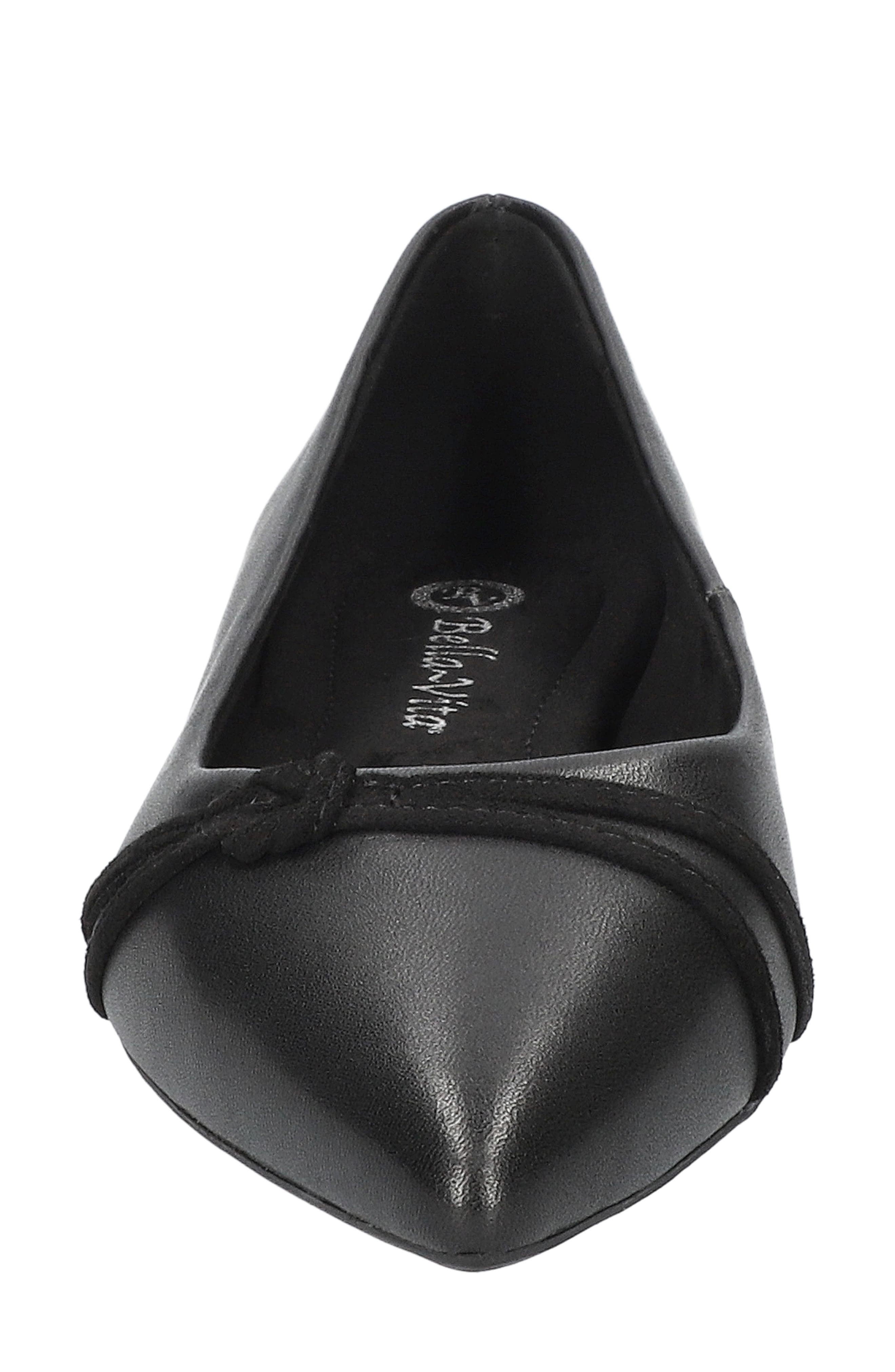 Bella Vita Rhea Pointed Toe Ballet Flat, Alternate, color, Black