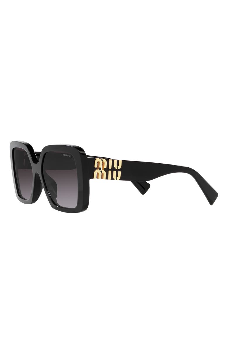 Miu Miu 56mm Gradient Irregular Sunglasses, Alternate, color, 
