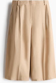 H&M Wide Linen-blend Culottes