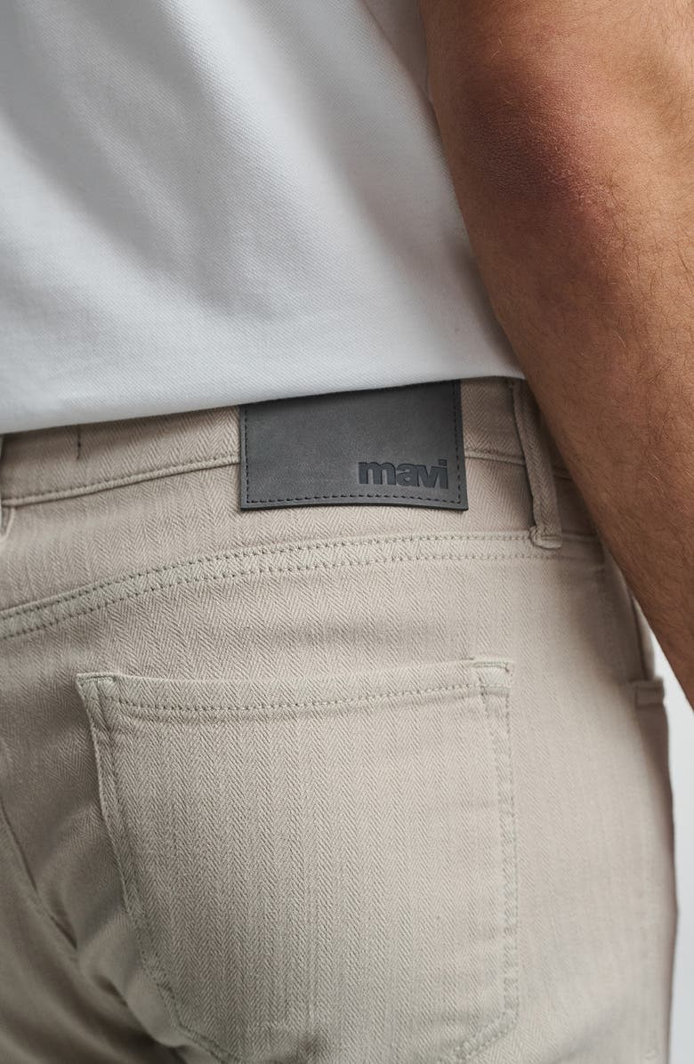 Mavi Jeans Jake Slim Leg Pants, Alternate, color, Oyster Herringbone