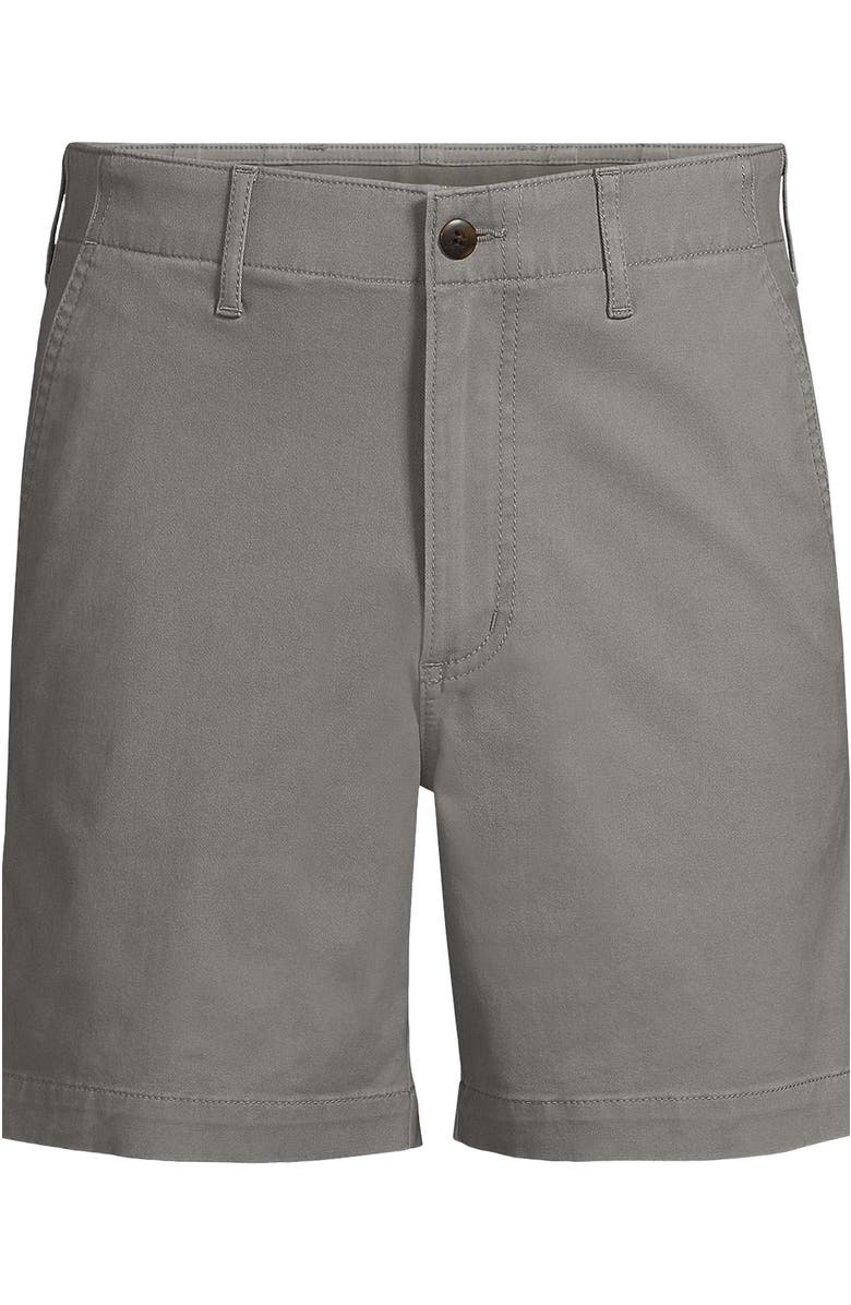 Lands' End Knockabout 7" Comfort Waist Classic Fit Chino Short, Alternate, color, Wet Cement