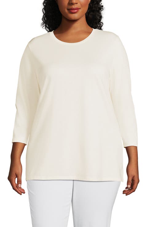 3/4 Sleeve Cotton Supima Tunic