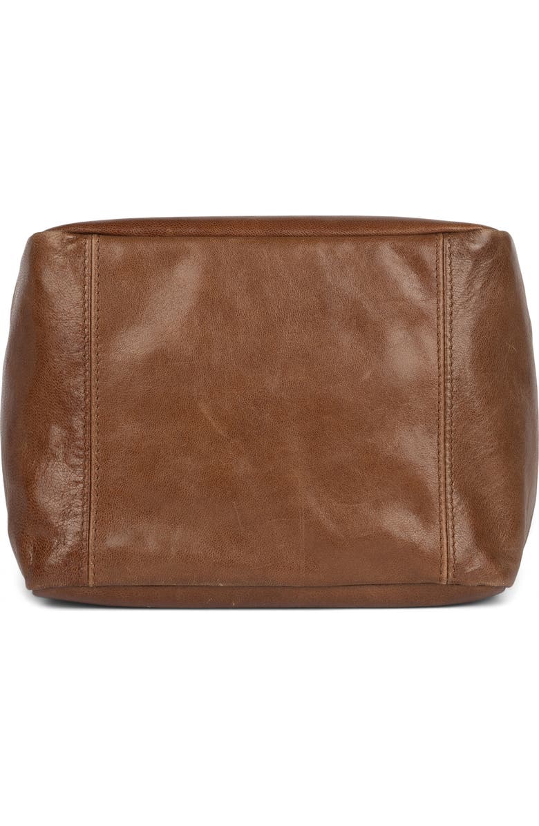 Jeffrey Campbell Boxed-Up Leather Crossbody Bag, Alternate, color, Coffee
