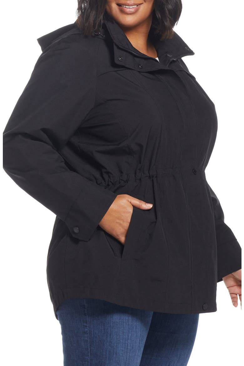 Packable Water Resistant Jacket, Main, color, BLACK