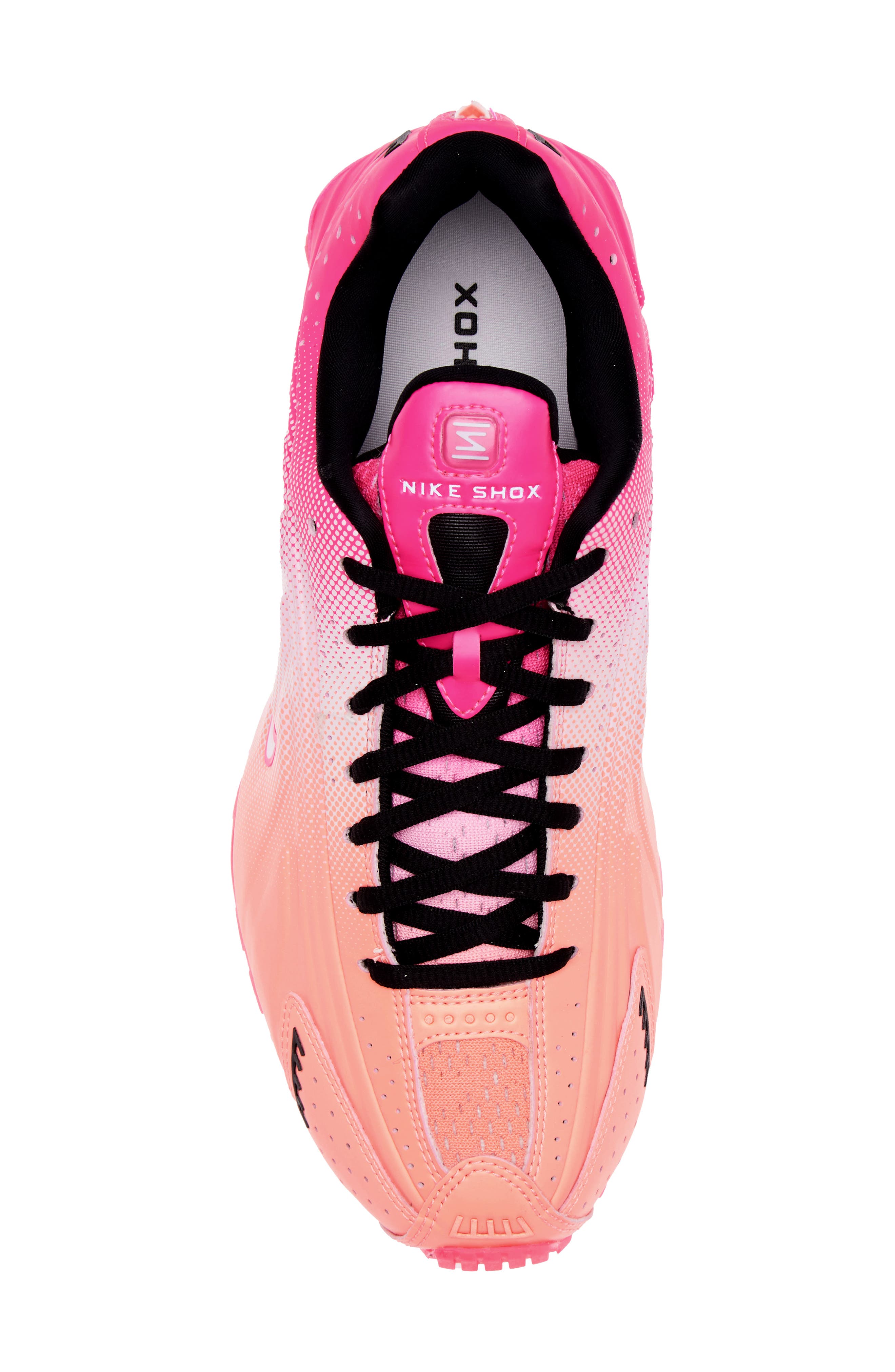 Nike Shox R4 Sneaker, Alternate, color, Hyper Pink/ Pink Foam/ Black