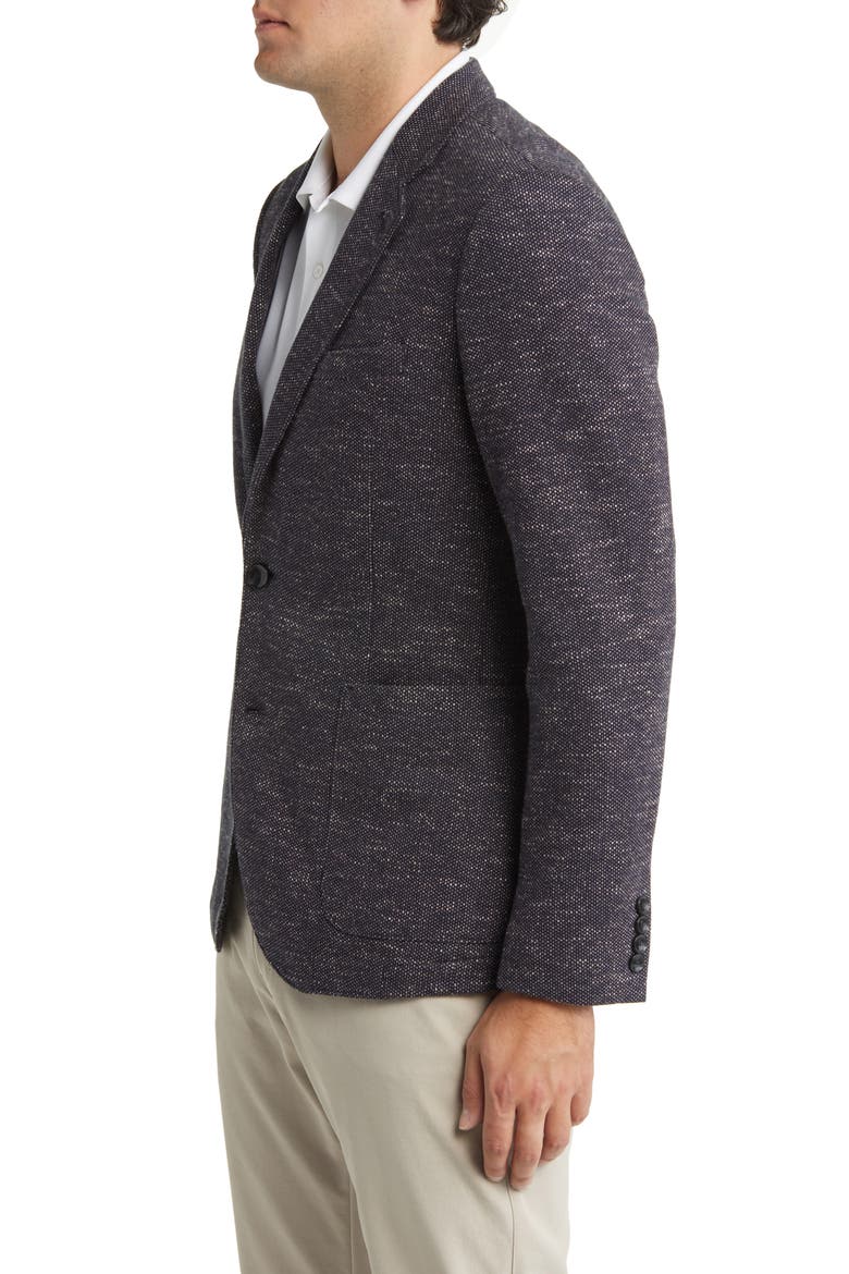 Nep Flecked Knit Sport Coat, Alternate, color, NAVY - TAUPE FLECKED WEAVE
