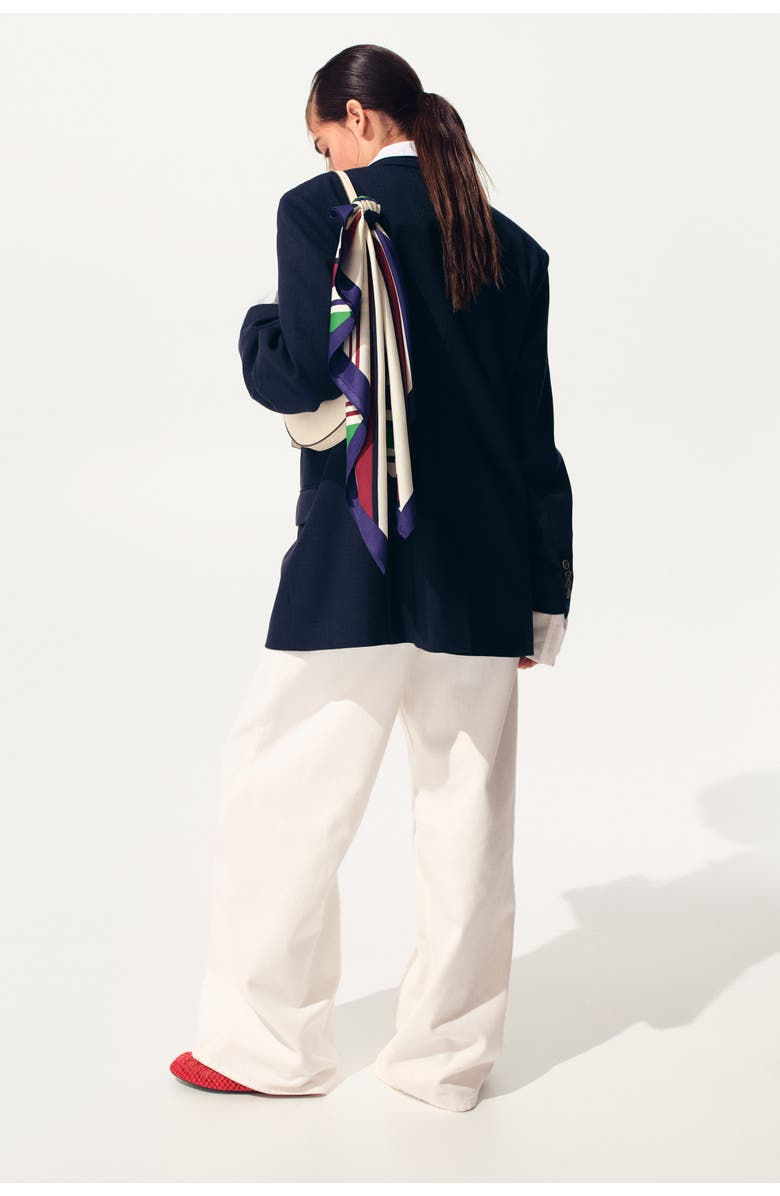 H&M Oversized double-breasted blazer, Alternate, color, Dark Blue