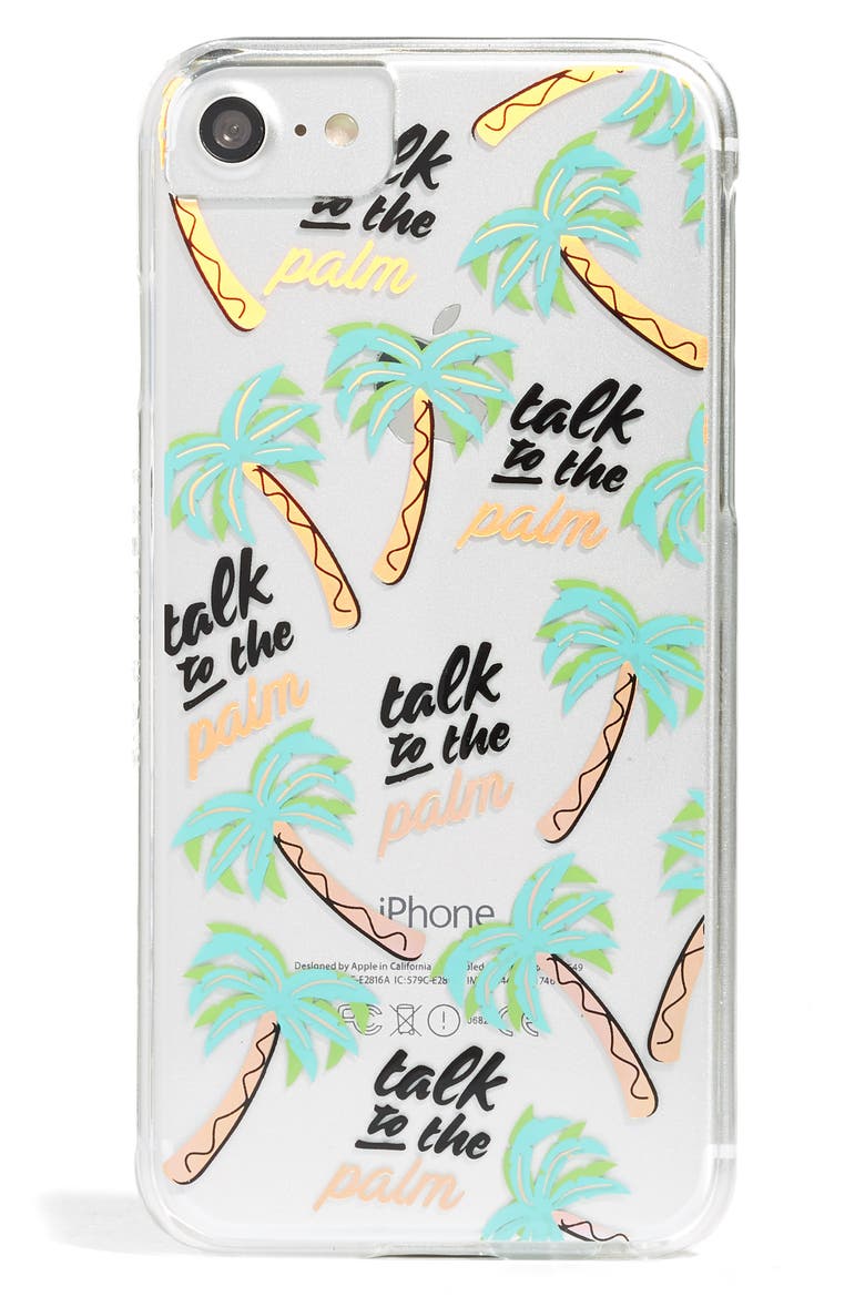 Talk to the Palm iPhone 6/7 & 6/7 Plus Case, Main, color, GREEN