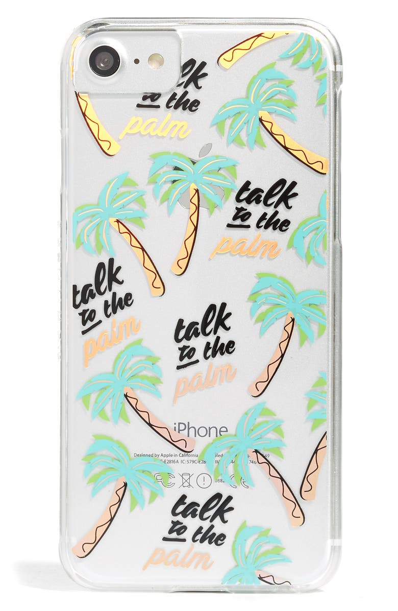 Skinnydip Talk to the Palm iPhone 6/7 & 6/7 Plus Case, Main, color, 