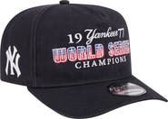 New Era Men's New Era Navy New York Yankees 1977 World Series Champions Throwback 9FIFTY A-Frame Snapback Hat