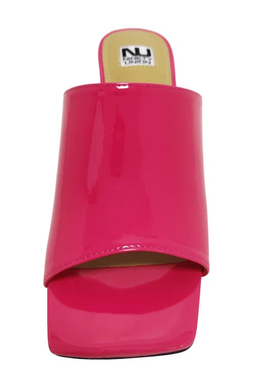Ninety Union Florence Square Toe Mule In Fuchsia