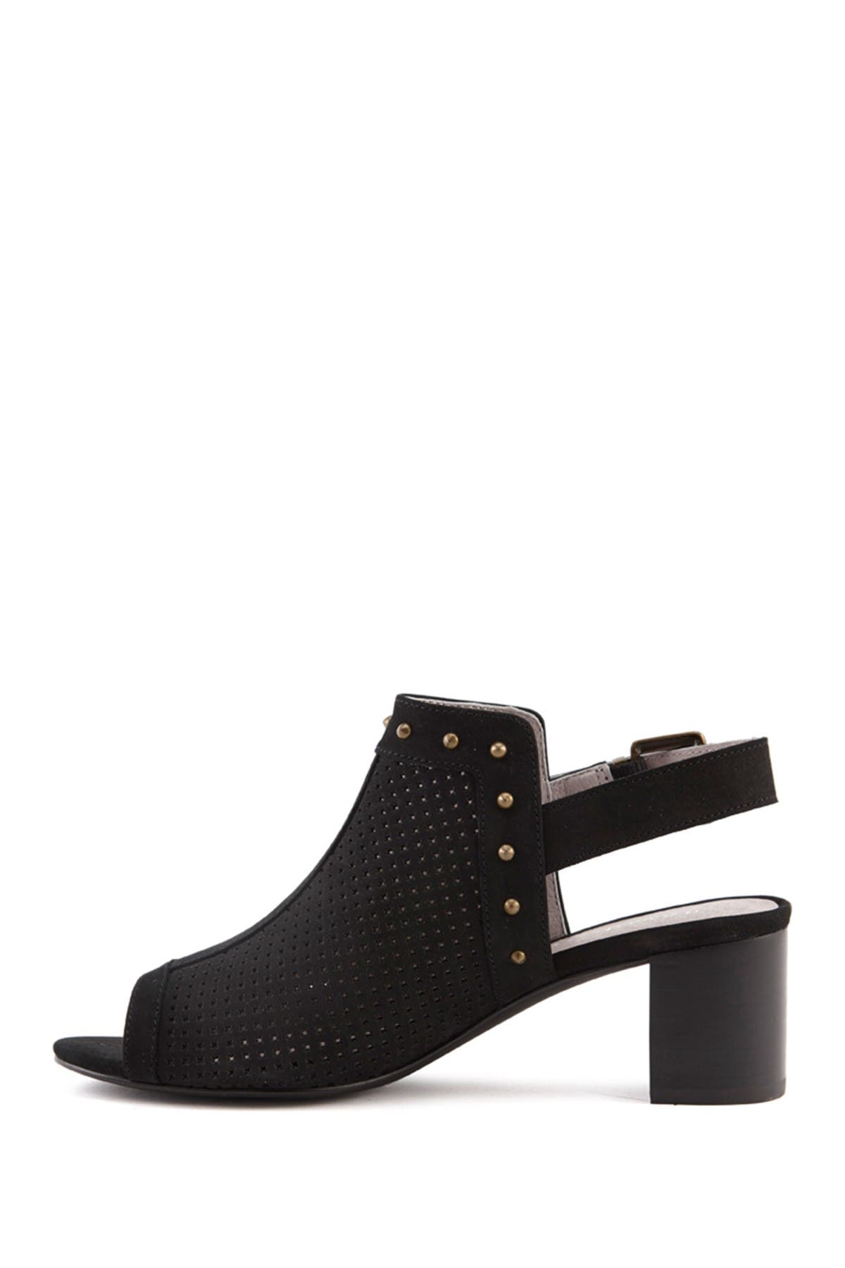 Pompei Block Heel Sandal, Alternate, color, BLACK NUBUCK LEATHER